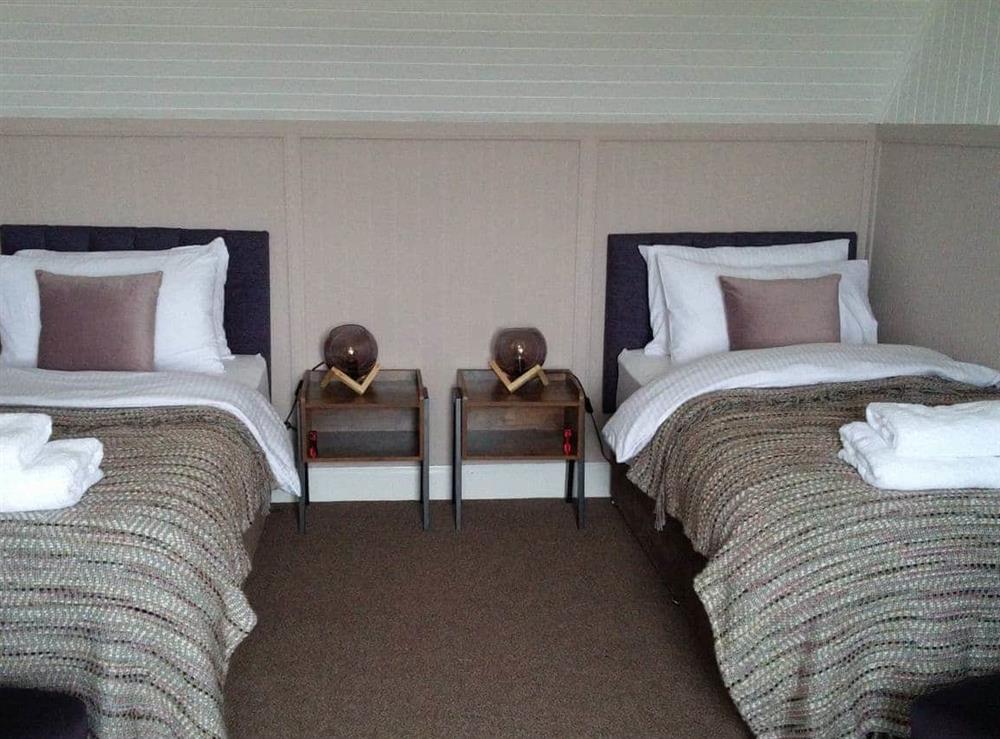 Comfortable twin bedroom at Ardville in Melness, near Tongue, Sutherland