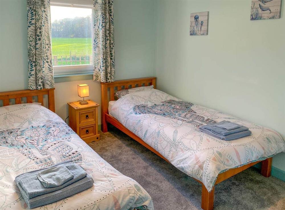 Twin bedroom at Ardwell Park in Ardwell, near Stranraer, Wigtownshire