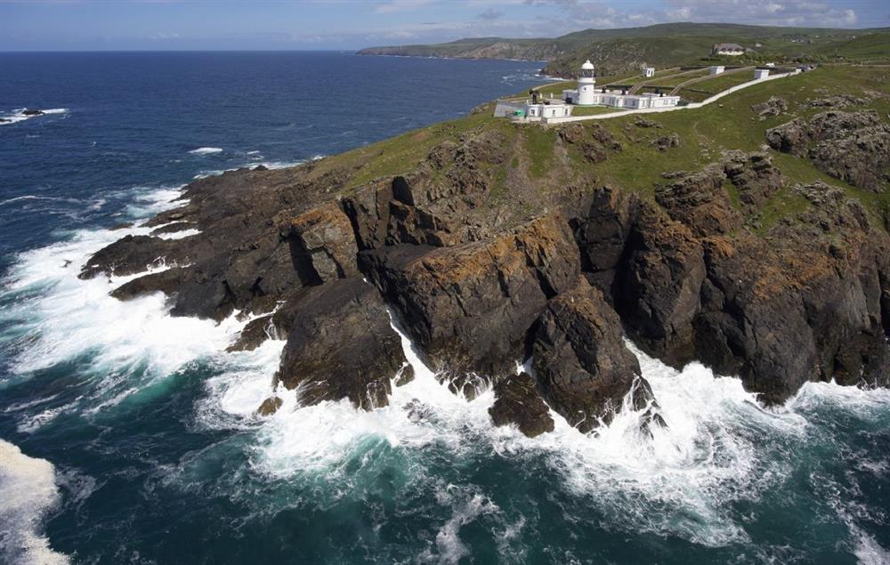 The rocks below the lighthouse headland where you may be lucky enough to spot seals (photo 2) at Argus Cottage, Pendeen Lighthouse