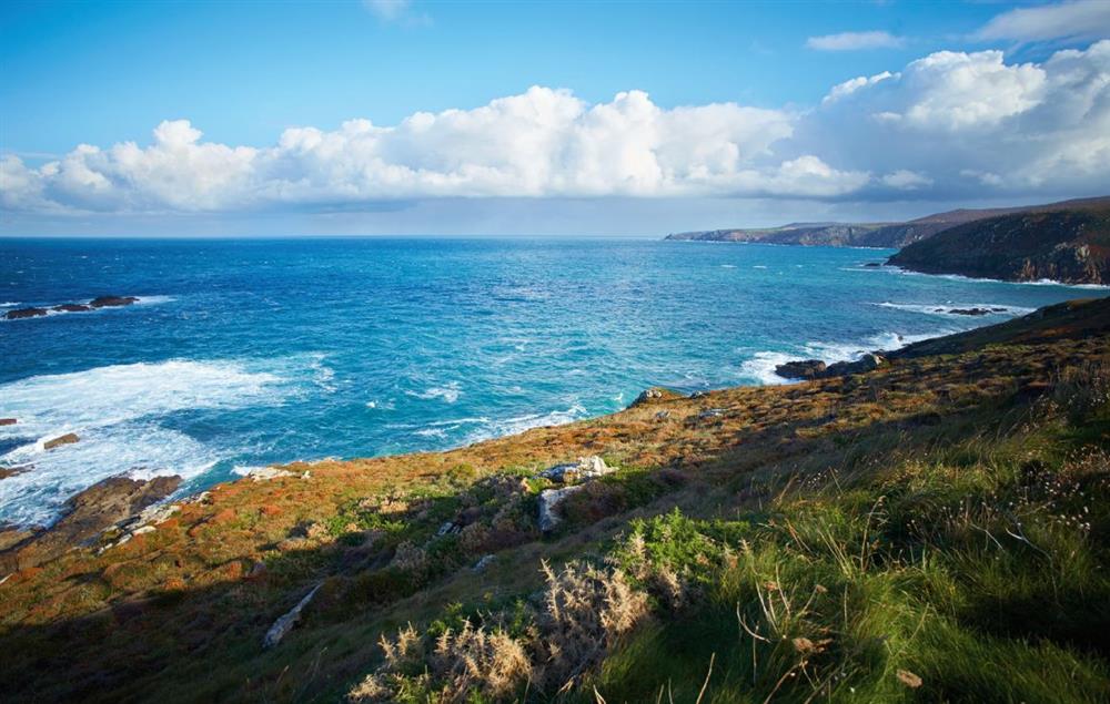 The South West Coast path passes round the headland, passing through part of Cornwall’s oldest mining areas