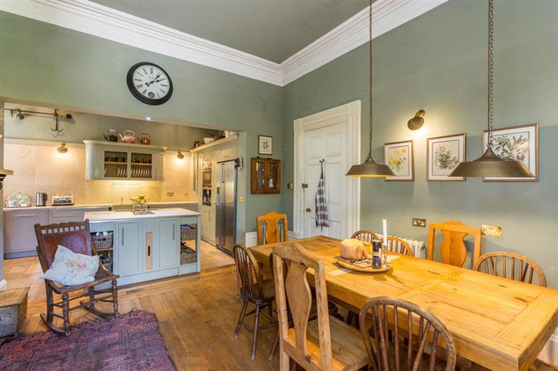 The kitchen and dining area at Argyll Country House, Tarbert, Argyll and Bute