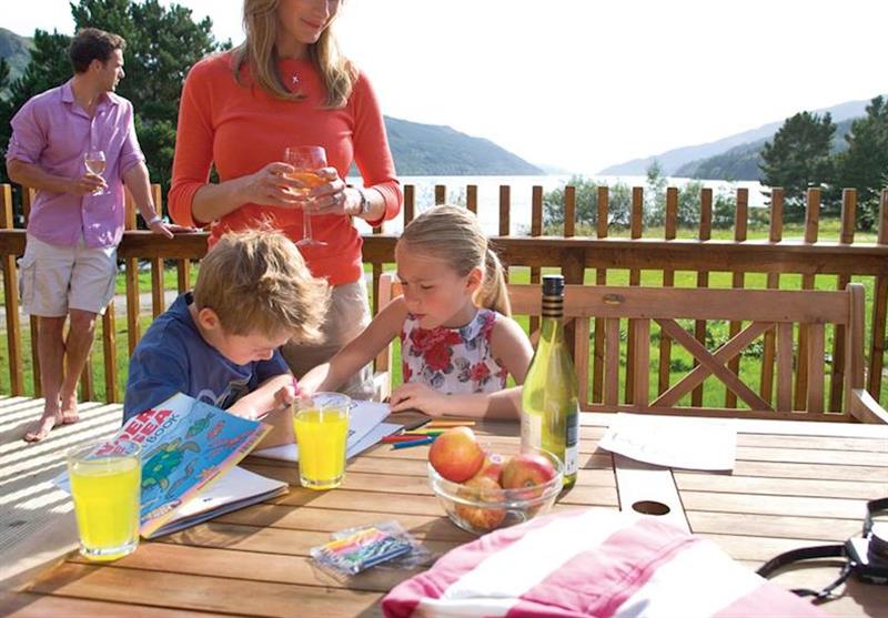 The park setting at Argyll Lodges in Dumbartonshire, Southern Highlands