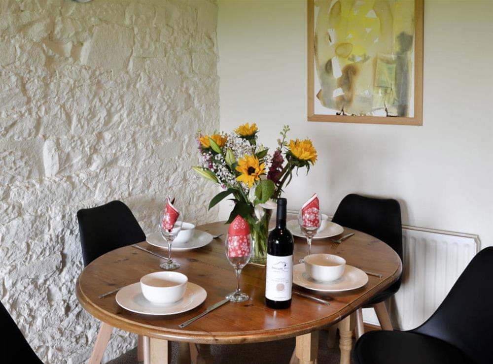 Modest dining area at Grooms Cottage, 