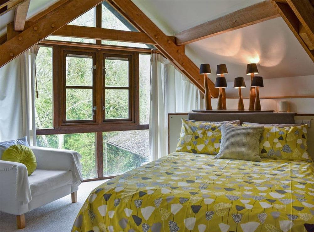 Impressive double bedroom at Arne Barn in Nr Wareham, Dorset., Great Britain
