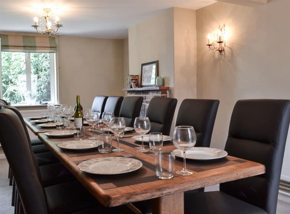 Dining room at Arnewood Corner in Sway, near Lymington, Hampshire