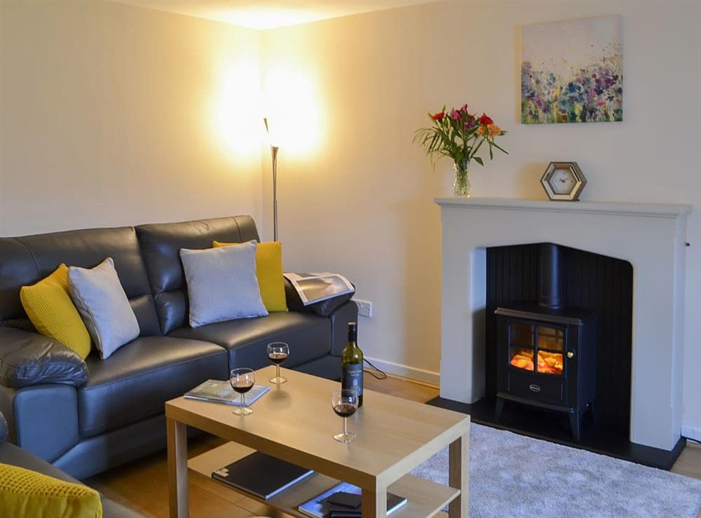 Cosy and warm living room at Arnish Cottage in Uigshadder near Portree, Isle Of Skye