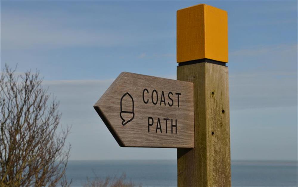 Direct access to the South West Coast Path at Arnold House in Beesands