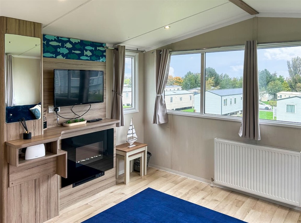 Living area at Arran View Craig Tara in Dunure, Ayrshire