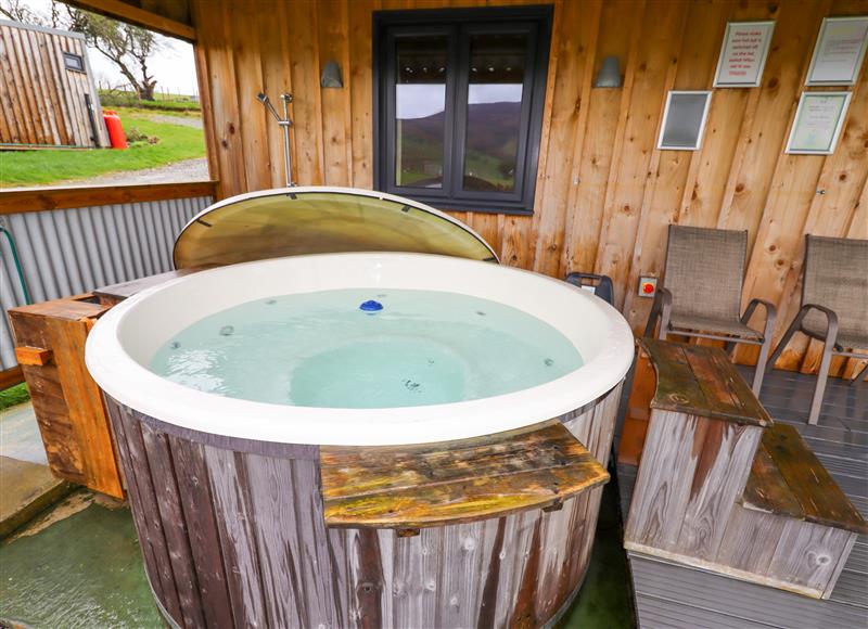 The hot tub at Arthur, Cilcain