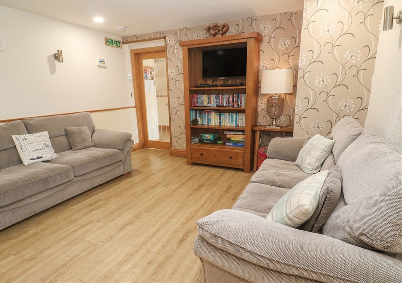 The living area at Ash Barn, Falmouth