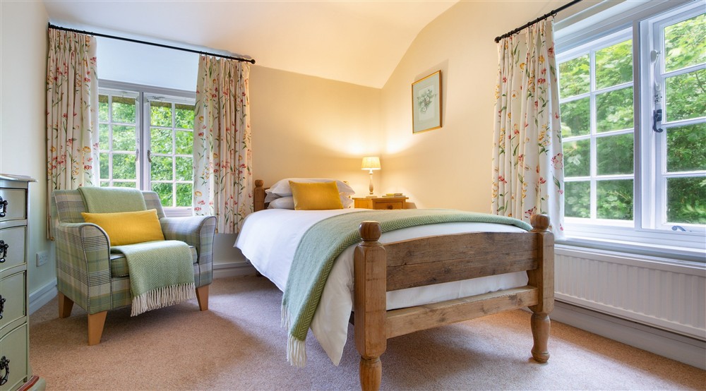 The single bedroom at Ash Cottage in Bridport, Dorset