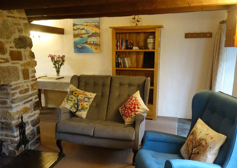 Relax in the living area at Ash Cottage, Warbstow near Launceston