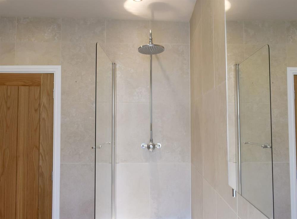 Family bathroom with shower over bath (photo 2) at Ash Grove in Skipton, North Yorkshire