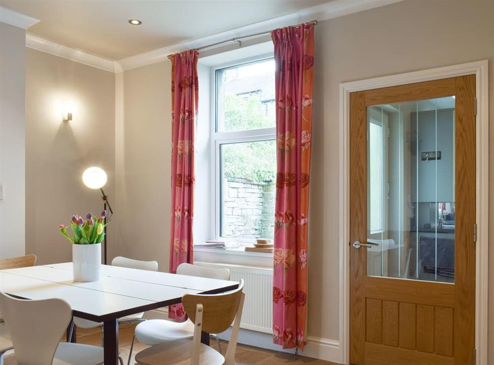 Light and airy dining room at Ash Grove in Skipton, North Yorkshire