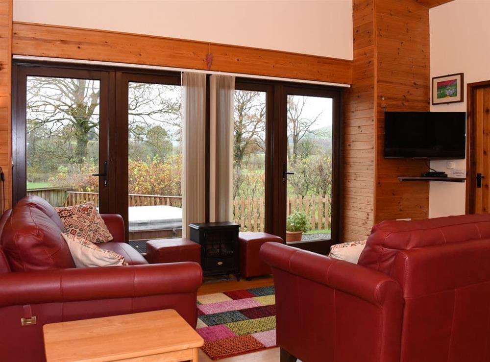 Living area at Ash Lodge in Rhayader, Powys
