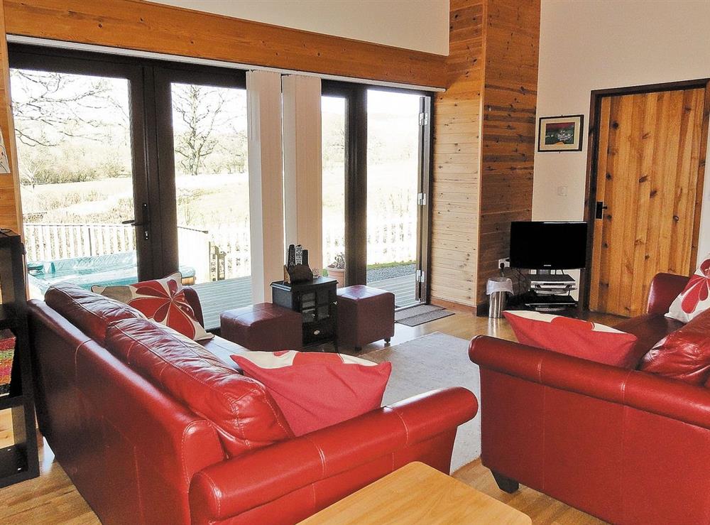 Living room at Ash Lodge in Rhayader, Powys