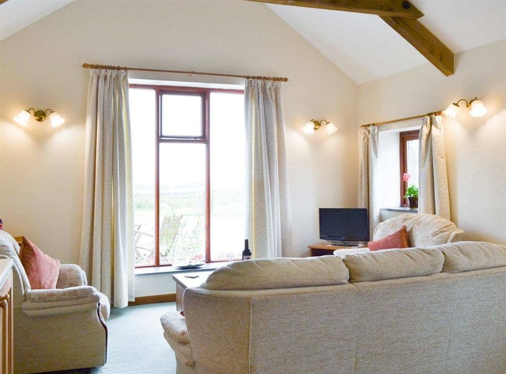 Stylish living area at Ash Tree Cottage in Four Lanes, near Camborne, Cornwall