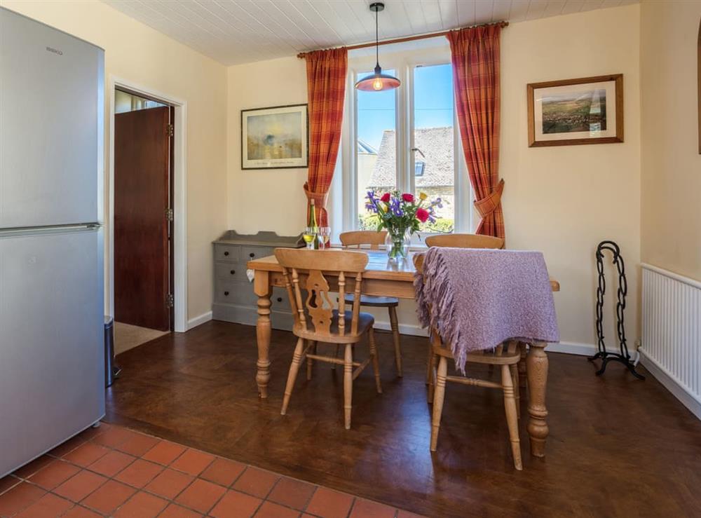 Convenient dining area at Ashby Cottage in Long Compton, near Chipping Norton, Warwickshire
