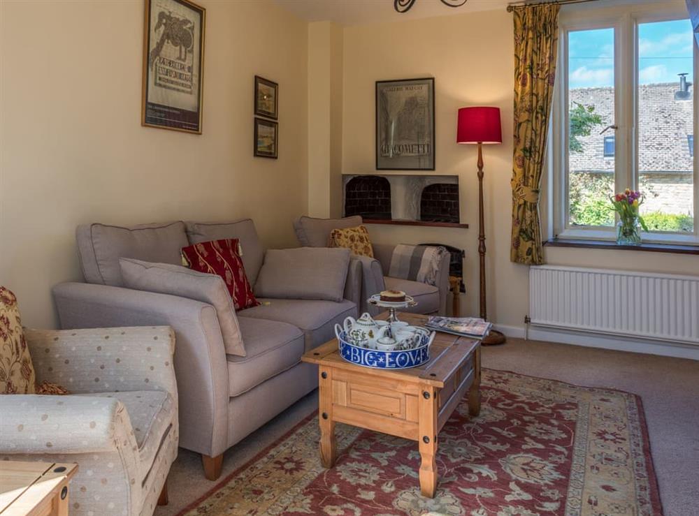 Cosy living area at Ashby Cottage in Long Compton, near Chipping Norton, Warwickshire