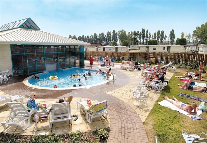 Outdoor heated swimming pool at Ashcroft Coast in Minster-on-Sea, Isle of Sheppey, Kent