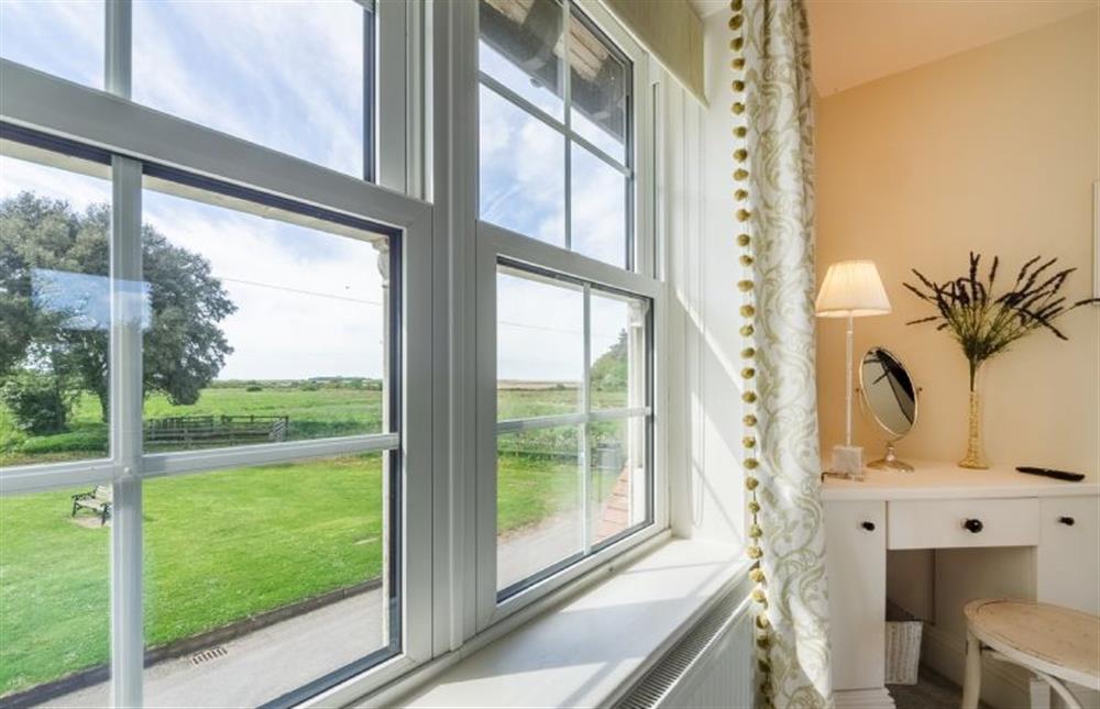 First floor: View from Master bedroom at Ashdale, Thornham near Hunstanton