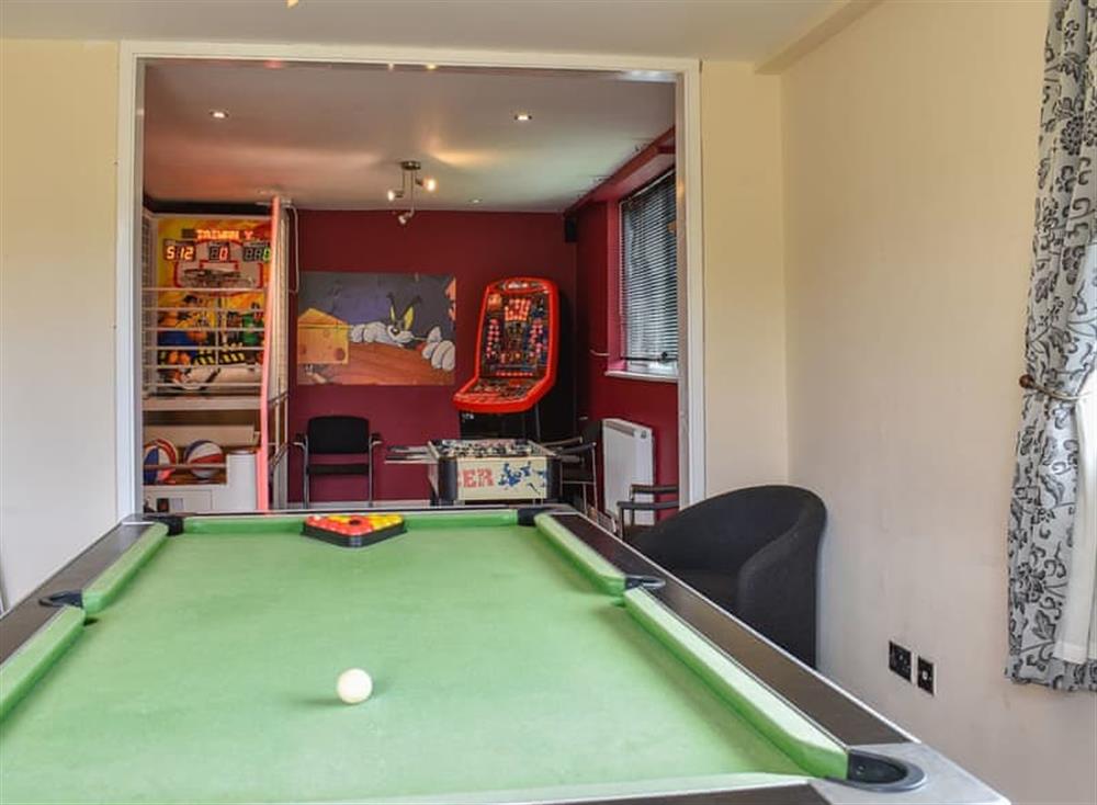 Games room with wide range of games at Ashdene Cottage in South Marston, Wiltshire