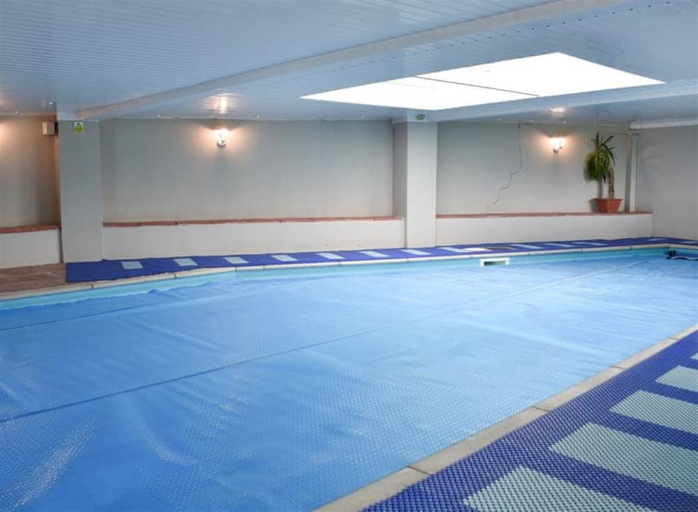 Indoor heated swimming pool at Ashdene Cottage in South Marston, Wiltshire