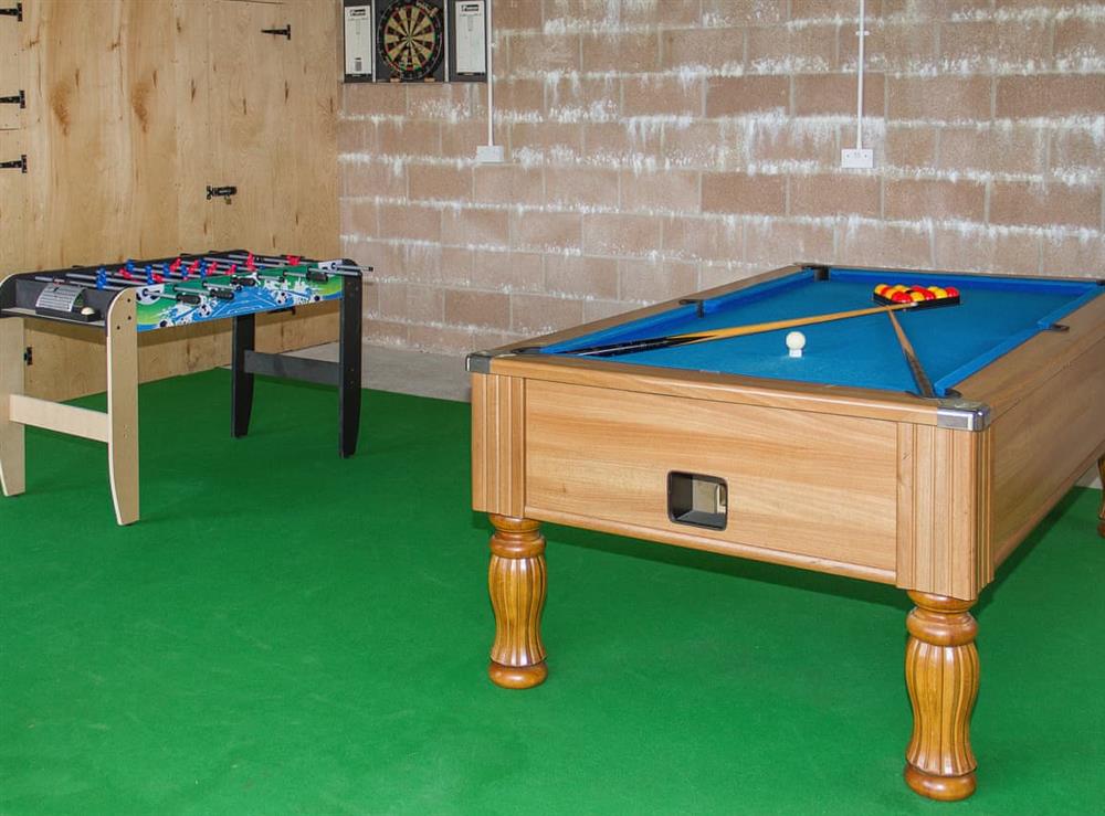 Games room at Ashgrove in Southerness, near Dumfries, Dumfriesshire