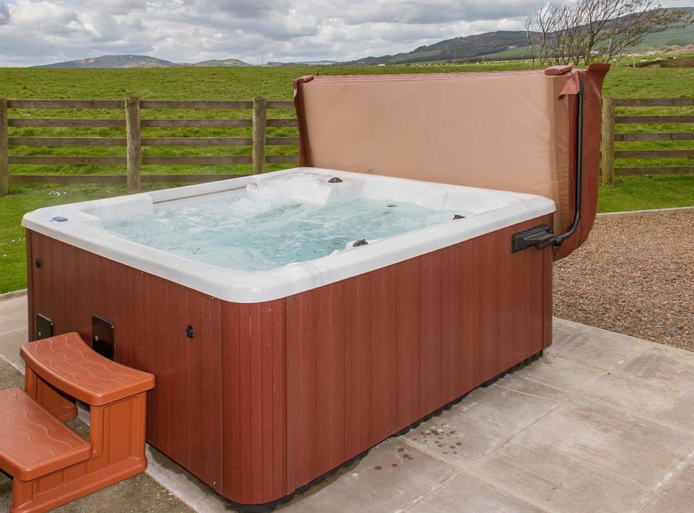 Hot tub at Ashgrove in Southerness, near Dumfries, Dumfriesshire