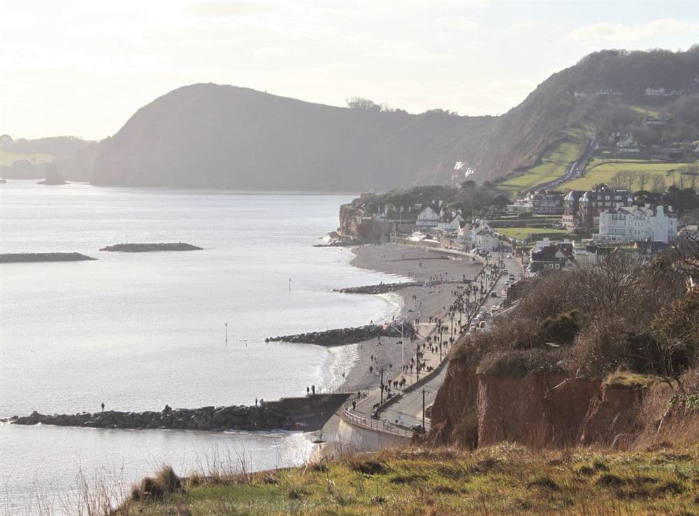 Coastal path at Sidmouth at Ashlea at Amberley in Sidmouth, East Devon, England