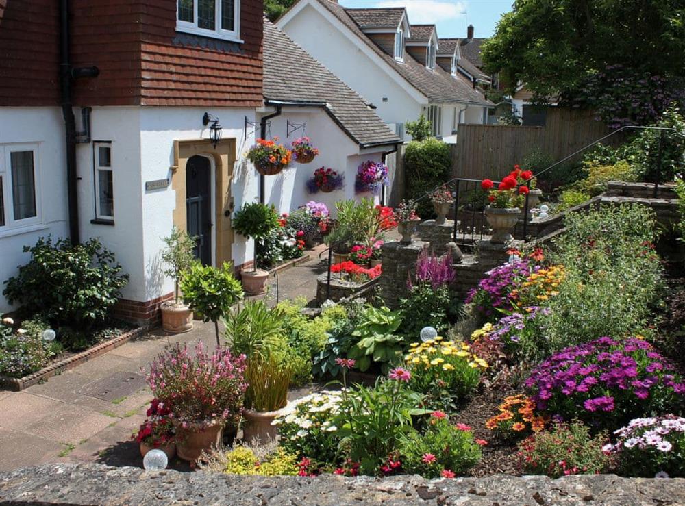 Guests are welcome to enjoy the front garden at Amberley at Ashlea at Amberley in Sidmouth, East Devon, England