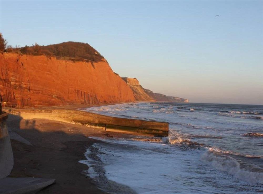 The impressive Jurassic coast at Ashlea at Amberley in Sidmouth, East Devon, England