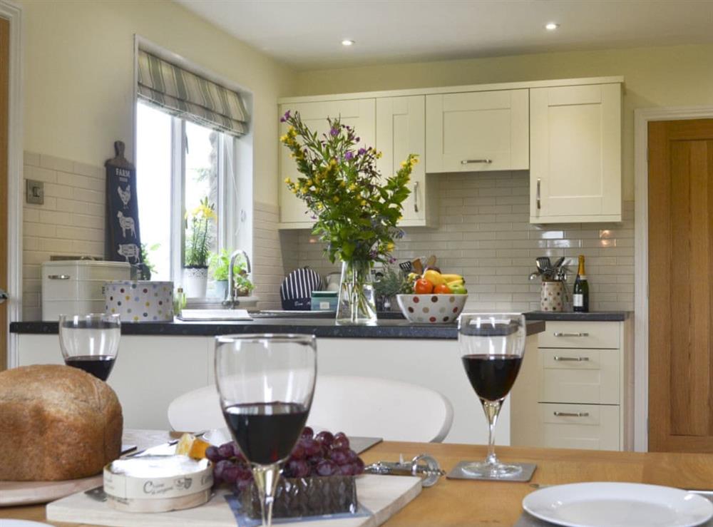 Welcoming kitchen and dining area at Ashlea in Barnard Castle, County Durham, England