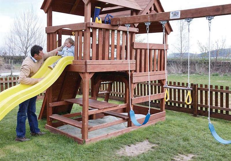 Children’s play area at Ashlea Pools Country Park in Shropshire, Heart of England