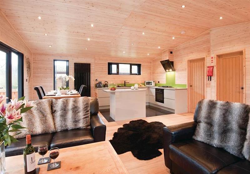 Goldcrest VIP Lodge at Ashlea Pools Country Park in Shropshire, Heart of England
