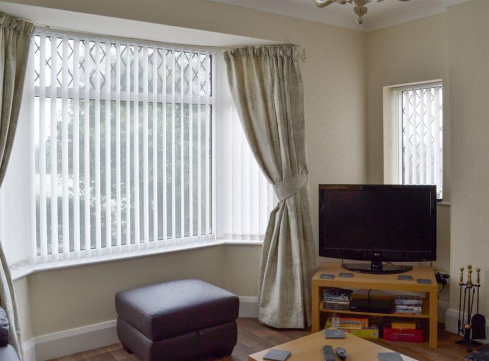 Living room with TV at Ashlea in Skegby, near Mansfield, Nottinghamshire