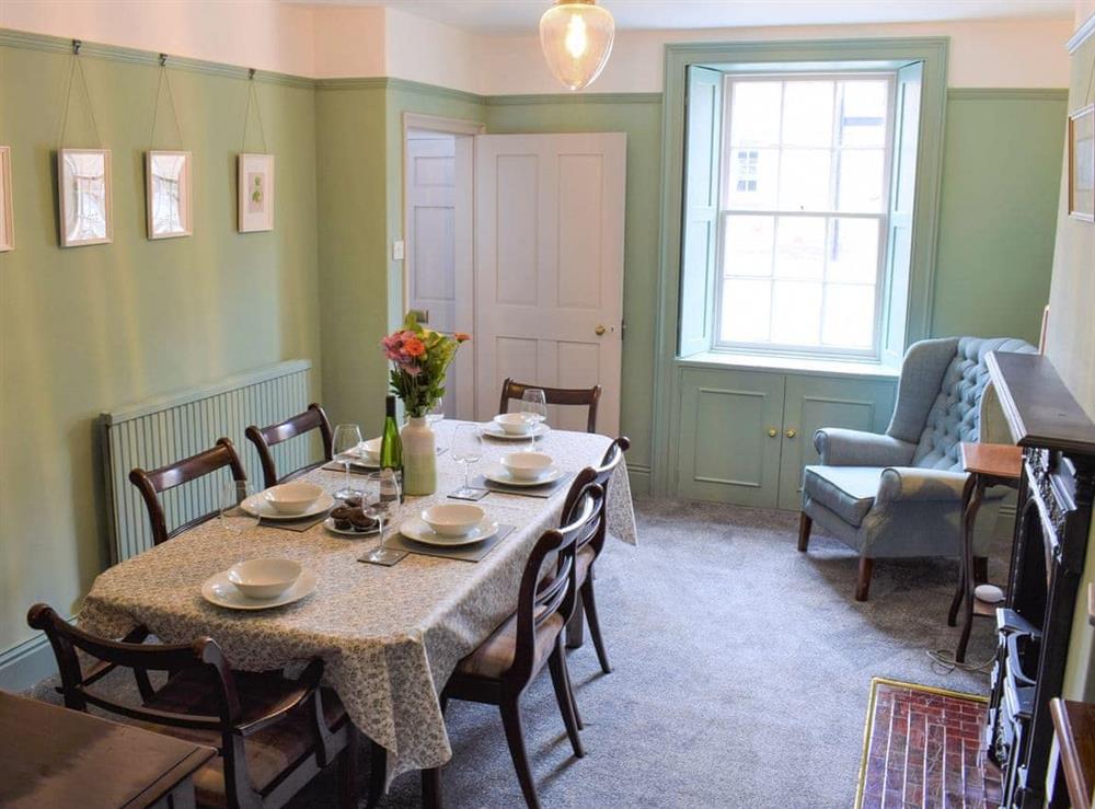 Dining room at Ashleigh House in Belford, Northumberland