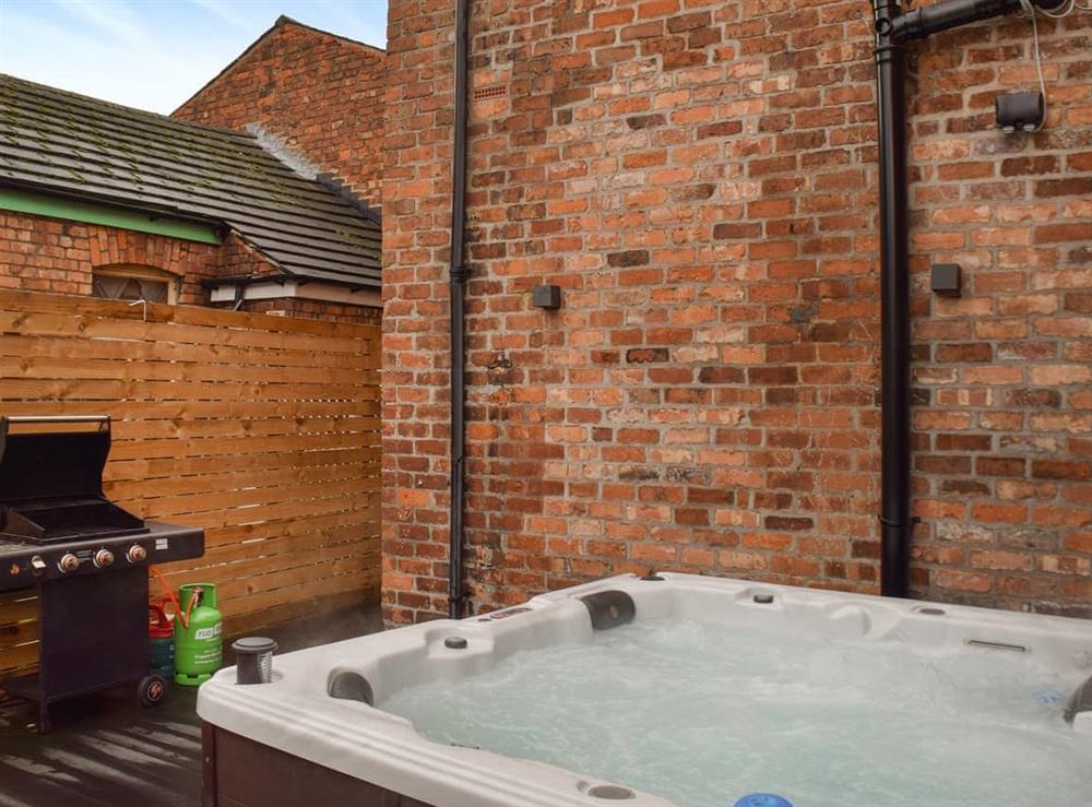 Hot tub at Ashley Place in Southport, Merseyside