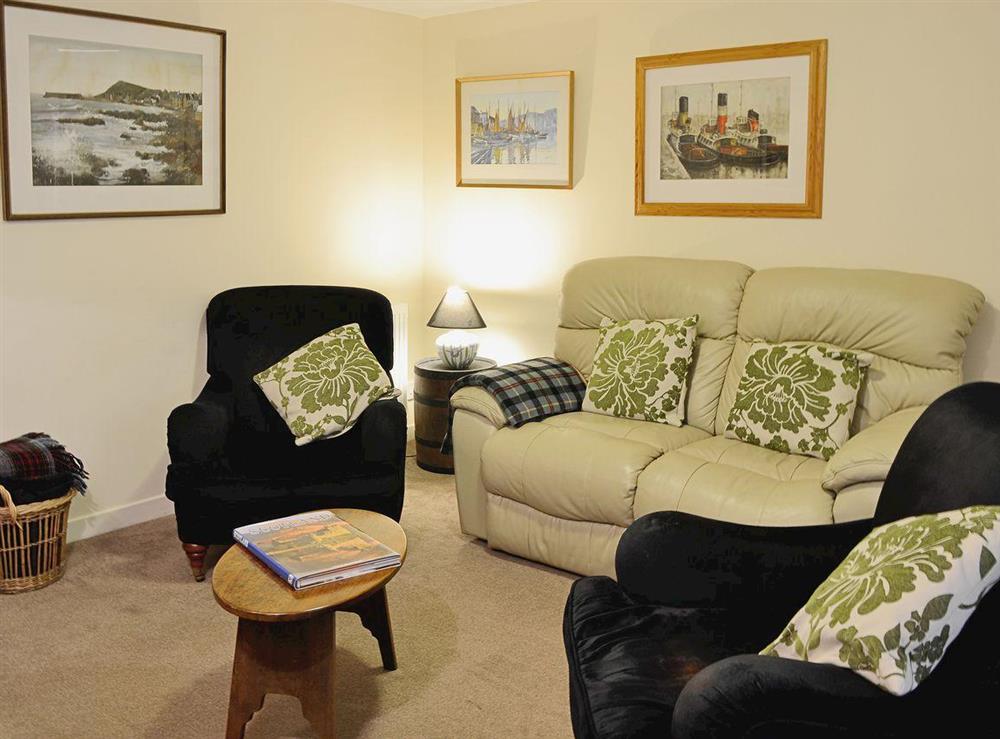 Living room at Ashlyn in Whitehills, near Banff, Banffshire