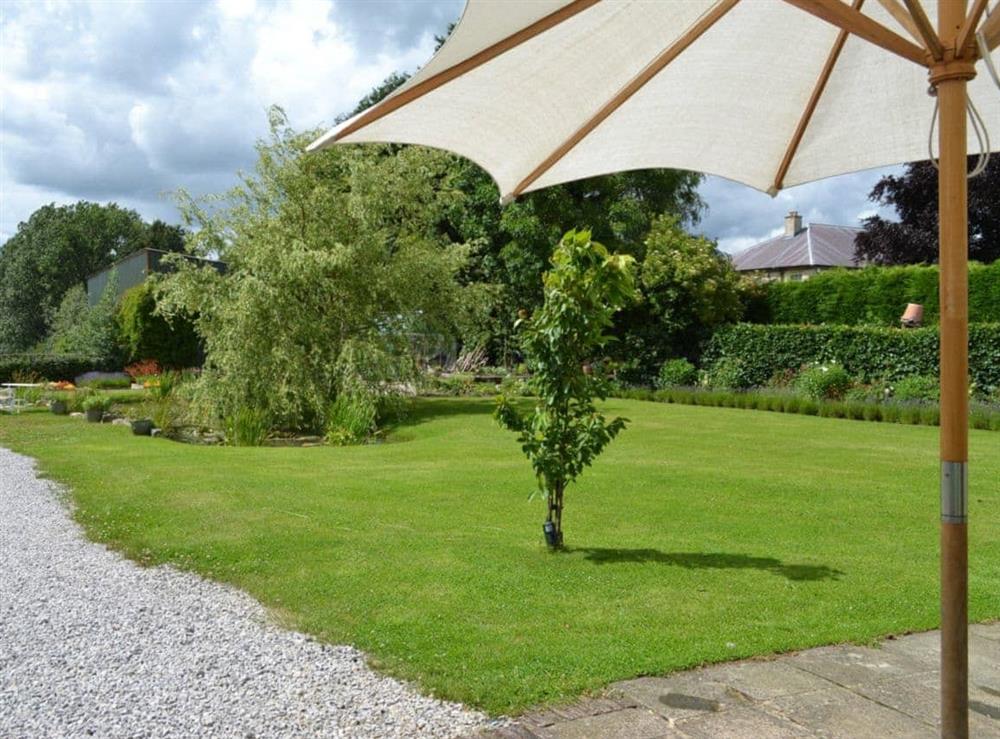 Garden at Ashpit Cottage in Little Barugh, near Pickering, N. Yorks., North Yorkshire