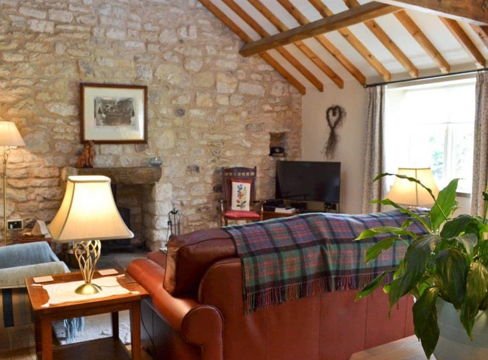 Living room at Ashpit Cottage in Little Barugh, near Pickering, N. Yorks., North Yorkshire