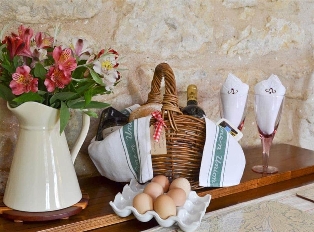 Welcome pack at Ashpit Cottage in Little Barugh, near Pickering, N. Yorks., North Yorkshire