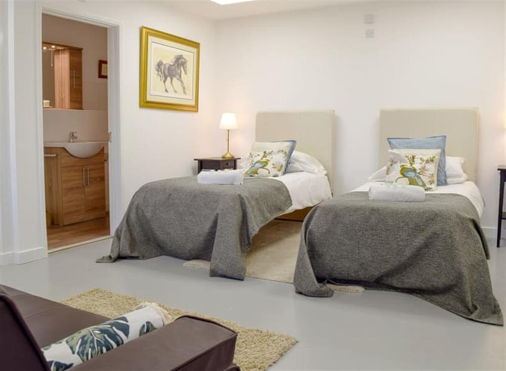 Spacious twin bedroom at Ashridge Apartment in Dagnall, near Berkhamstead, Hertfordshire