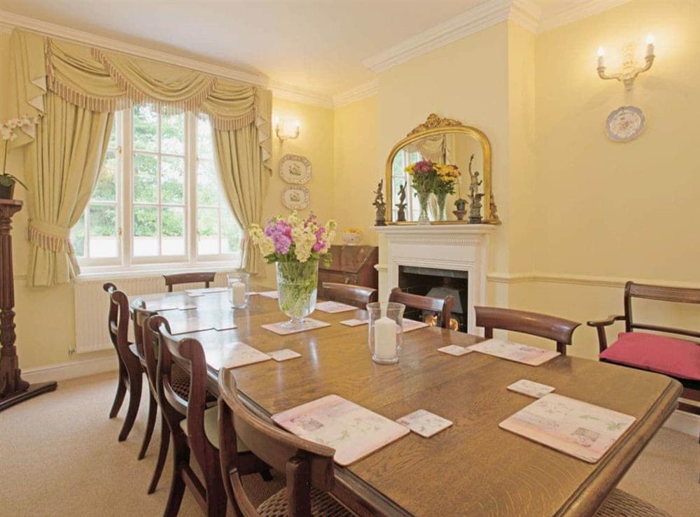 Dining room at Ashwood Manor in Pentney, Norfolk., Great Britain