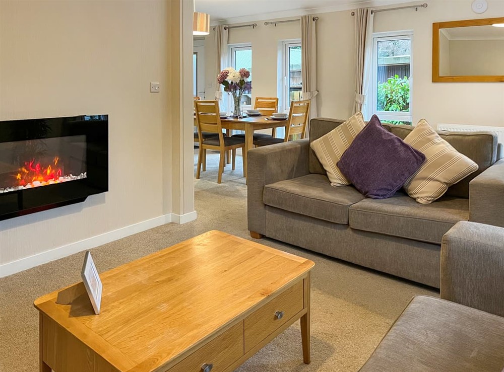 Living area at Aspen Lodge in Little Weighton, North Humberside