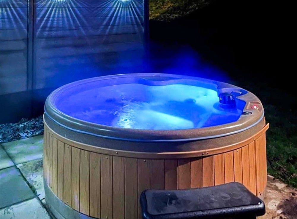 Hot tub at Aspen Lodge in Morpeth, Northumberland