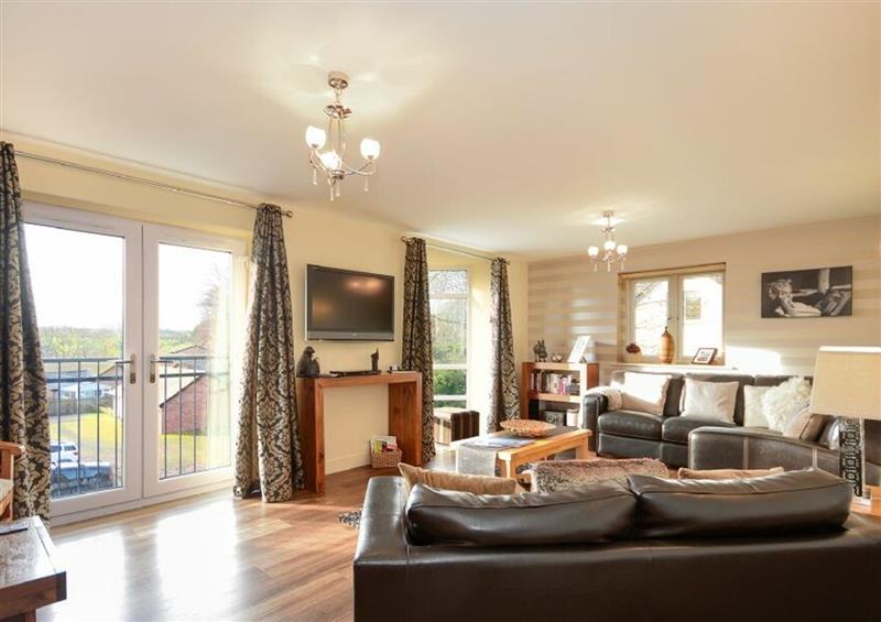 This is the living room at Assisi Apartment, Alnmouth