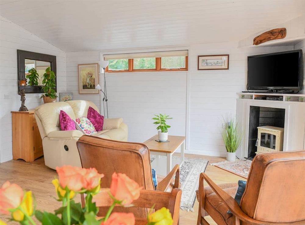 Living area at Astbury Falls Luxury Retreat in Bridgnorth and Ironbridge, Shropshire