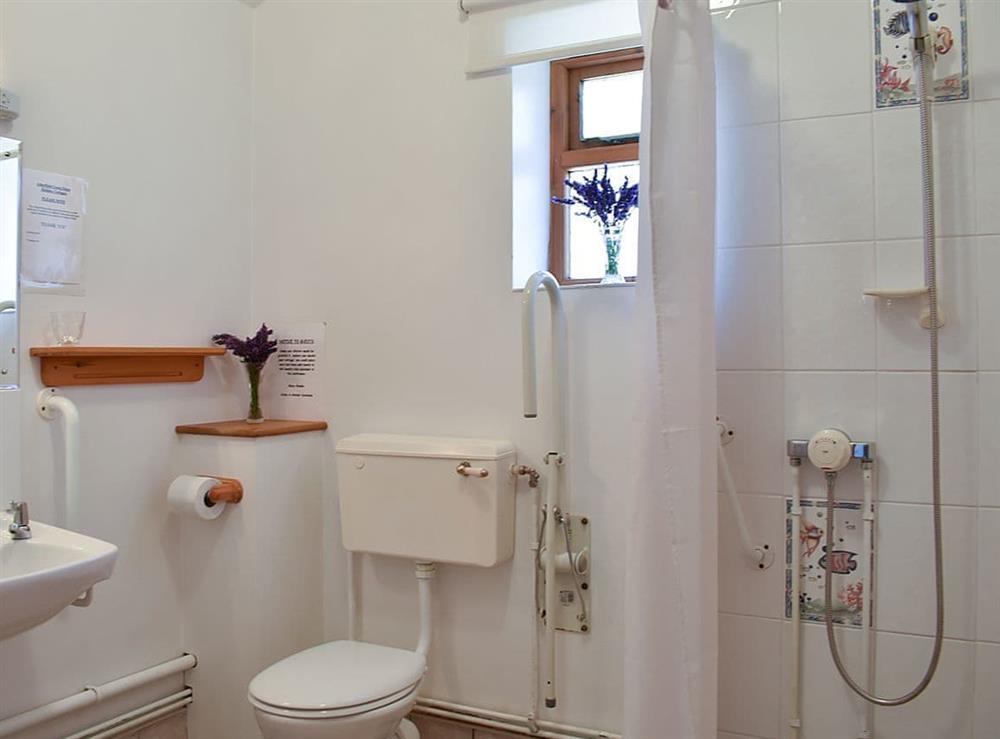 Shower room at Lavender Cottage, 