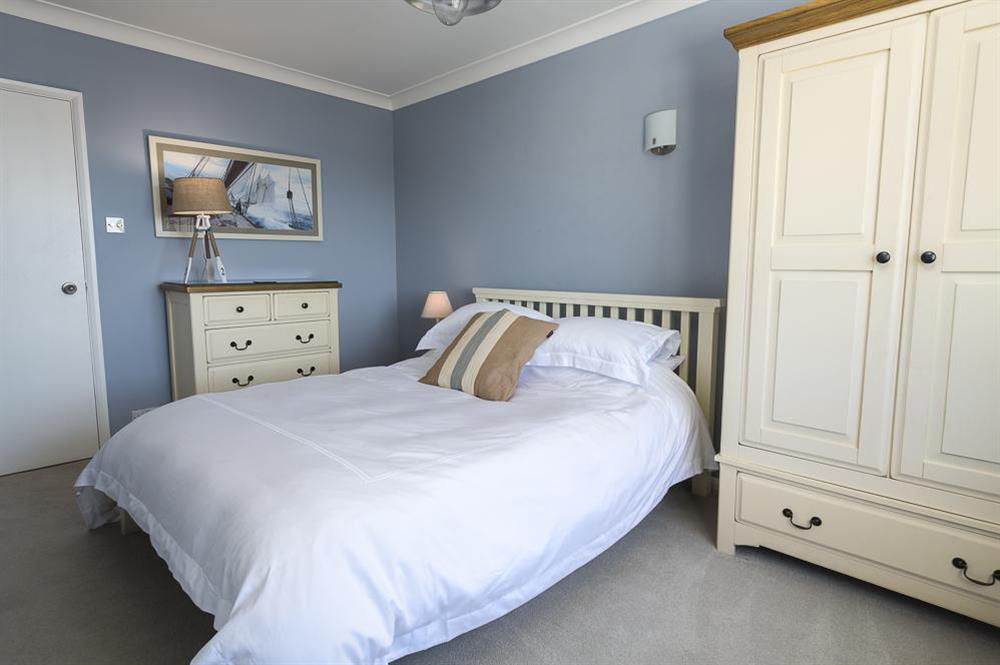 Bedroom three features a King-size bed at Atlantic Lodge in Hope Cove, Kingsbridge